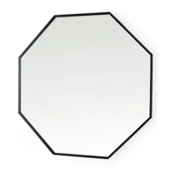 Kirkland's Home Matte Black Octagonal Wall Mirror- Decorative Mirrors