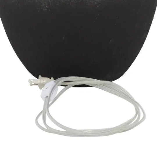 Kirkland's Home Matte Black Ombre Textured Table Lamp, 23 In.- Table Lamps