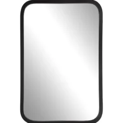 Kirkland's Home Matte Black Rectangular Wall Mirror- Decorative Mirrors