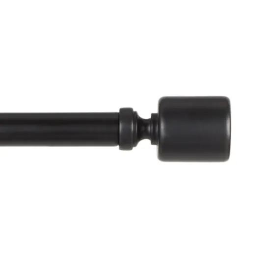 Kirkland's Home Matte Black Rhys Cylinder Curtain Rod, 72 In.- Curtain Rods & Hardware