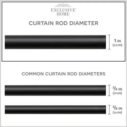Kirkland's Home Matte Black Rhys Cylinder Curtain Rod, 72 In.- Curtain Rods & Hardware