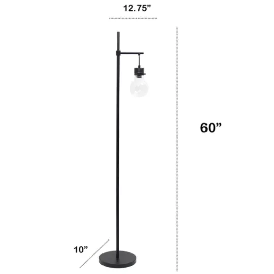 Kirkland's Home Matte Black Stephen Floor Lamp- Floor Lamps