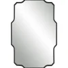 Kirkland's Home Matte Black Thin Linear Iron Frame Wall Mirror- Decorative Mirrors