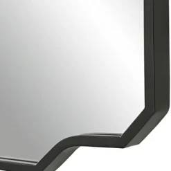 Kirkland's Home Matte Black Thin Linear Iron Frame Wall Mirror- Decorative Mirrors