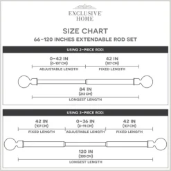 Kirkland's Home Matte Bronze Catherine Curtain Rod, 120 In.- Curtain Rods & Hardware