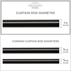 Kirkland's Home Matte Bronze Catherine Curtain Rod, 120 In.- Curtain Rods & Hardware