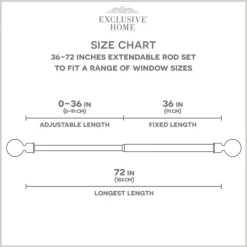 Kirkland's Home Matte Bronze Eleanor Curtain Rod Set, 72 In.- Curtain Rods & Hardware