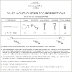 Kirkland's Home Matte Bronze Eleanor Curtain Rod Set, 72 In.- Curtain Rods & Hardware