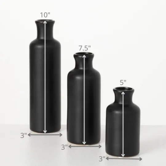 Kirkland's Home Matte Ceramic Vases, Set Of 3- Vases