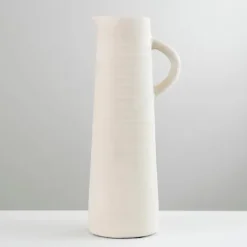Kirkland's Home Matte Egg Shell Pitcher Vase- Vases