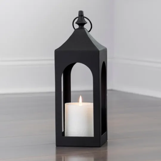 Kirkland's Home Matte Hampshire Metal Lantern, 24 In.- Lanterns