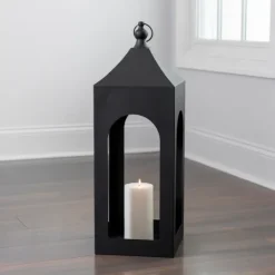 Kirkland's Home Matte Hampshire Metal Lantern, 36 In.- Lanterns