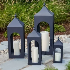 Kirkland's Home Matte Hampshire Metal Lantern, 36 In.- Lanterns
