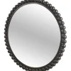 Kirkland's Home Matte Metal Beaded Round Mirror- Decorative Mirrors