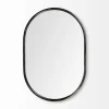 Kirkland's Home Matte Metal Frame Oval Wall Mirror- Decorative Mirrors