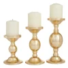 Kirkland's Home Matte Metal 3-Pc. Pillar Candle Holder Set- Candle Holders