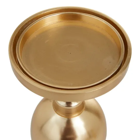 Kirkland's Home Matte Metal 3-Pc. Pillar Candle Holder Set- Candle Holders