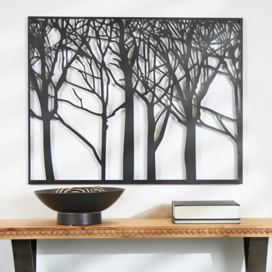 Kirkland's Home Matte Metal Tree Frame Wall Plaque- Wall Plaques