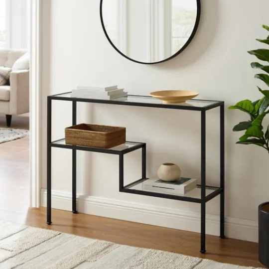 Kirkland's Home Matte Multi Level Console Table- Console Tables