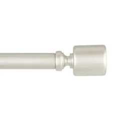 Kirkland's Home Matte Nickel Rhys Cylinder Curtain Rod, 72 In.- Curtain Rods & Hardware
