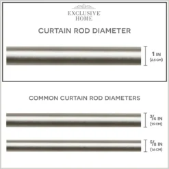 Kirkland's Home Matte Nickel Rhys Cylinder Curtain Rod, 72 In.- Curtain Rods & Hardware