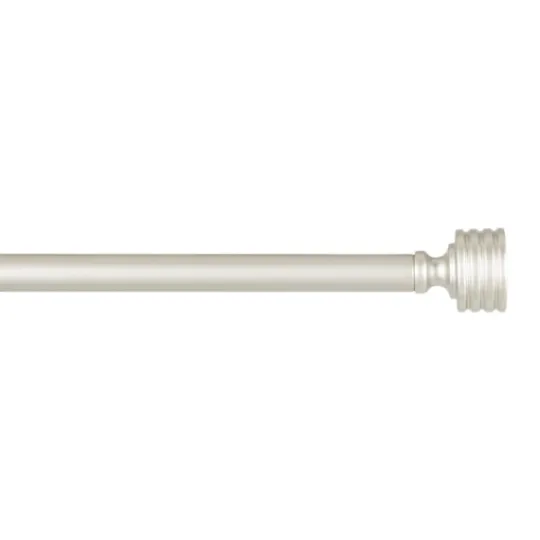 Kirkland's Home Matte Nickel Stacked Cylinder Curtain Rod, 72 In.- Curtain Rods & Hardware
