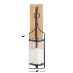 Kirkland's Home Matte Poplar Wood Sconce- Sconces