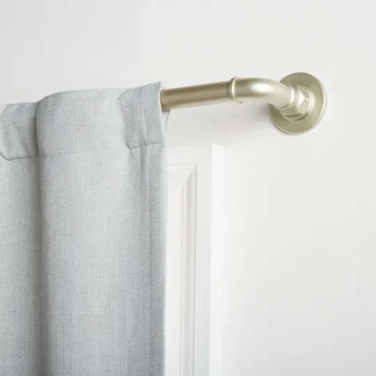 Kirkland's Home Matte Silver Hyde Wrap Around Curtain Rod, 120 In.- Curtain Rods & Hardware