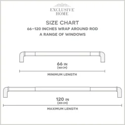 Kirkland's Home Matte Silver Hyde Wrap Around Curtain Rod, 120 In.- Curtain Rods & Hardware