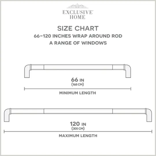 Kirkland's Home Matte Silver Hyde Wrap Around Curtain Rod, 120 In.- Curtain Rods & Hardware