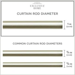 Kirkland's Home Matte Silver Hyde Wrap Around Curtain Rod, 120 In.- Curtain Rods & Hardware