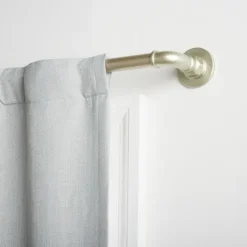 Kirkland's Home Matte Silver Hyde Wrap Around Curtain Rod, 72 In.- Curtain Rods & Hardware