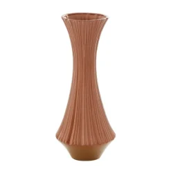 Kirkland's Home Matte Terracotta Fluted Ceramic Vase, 20 In.- Vases