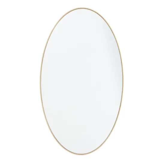 Kirkland's Home Matte Thin Wood Frame Oval Wall Mirror- Decorative Mirrors