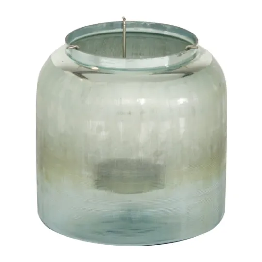 Kirkland's Home Matte Turquoise Glass Candle Holder- Candle Holders