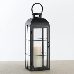 Kirkland's Home Matte Window Pane Lantern, 24 In.- Lanterns