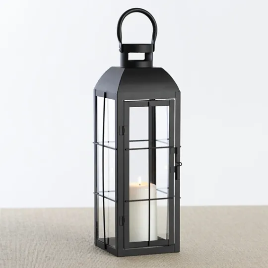 Kirkland's Home Matte Window Pane Lantern, 17 In.- Lanterns
