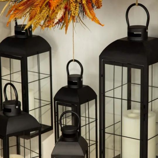 Kirkland's Home Matte Window Pane Lantern, 17 In.- Lanterns