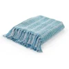 Kirkland's Home Maui Striped Fringe Throw- Blankets & Throws