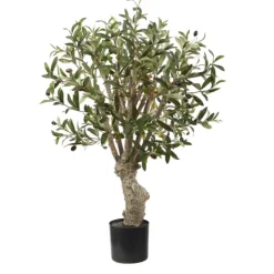 Kirkland's Home Mediterranean Olive Branch Tree In Black Pot- Trees & Topiaries