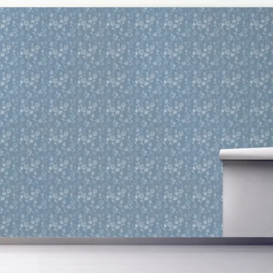 Kirkland's Home Medium Gray Florals Peel And Stick Wall Mural- Wall Murals & Wall Decals