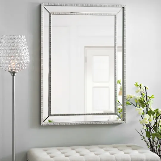 Kirkland's Home Medium Silver Luxe Mirror, 31.5X43.5 In.- Decorative Mirrors