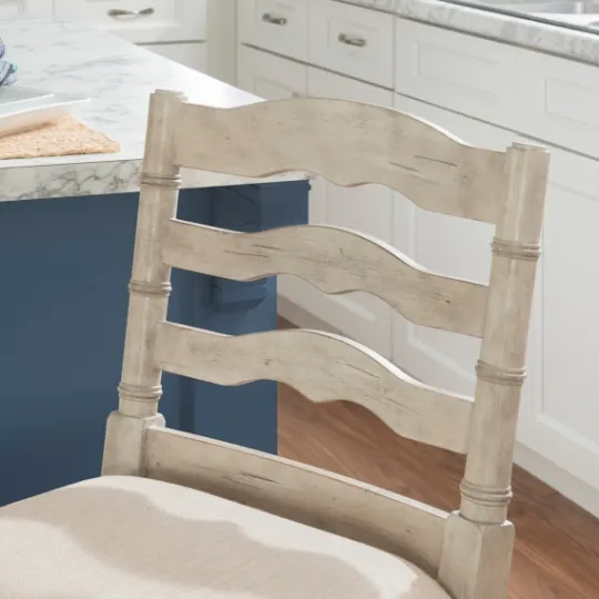 Kirkland's Home Melvin Distressed Wash Bar Stool- Bar Stools & Counter Height Stools