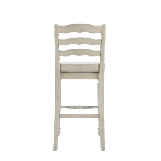 Kirkland's Home Melvin Distressed Wash Bar Stool- Bar Stools & Counter Height Stools