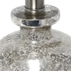 Kirkland's Home Mercury Hammered Glass Shade Table Lamp- Table Lamps