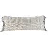 Kirkland's Home Merle Black And White Fringe Lumbar Pillow- Pillows