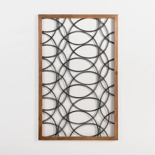 Kirkland's Home Metal Abstract Circles Wall Plaque- Wall Plaques