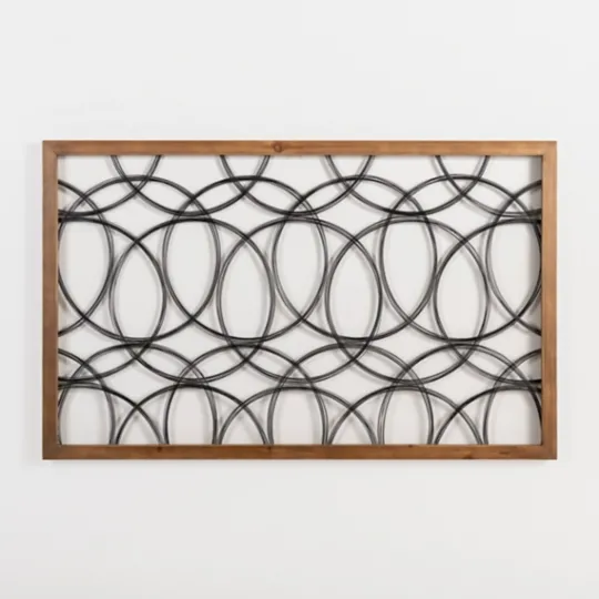 Kirkland's Home Metal Abstract Circles Wall Plaque- Wall Plaques