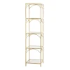 Kirkland's Home Metal And Clear Glass 4-Tier Shelf- Bookshelves