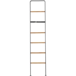 Kirkland's Home Metal And Fir Wood Leaning Ladder With Hooks- Decorative Accents